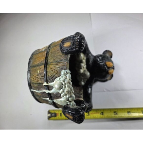 Planter trinket holder soap dish bear bubble bath Rustic anthropomorphic - Picture 7 of 7